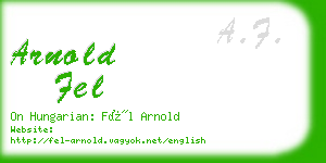 arnold fel business card